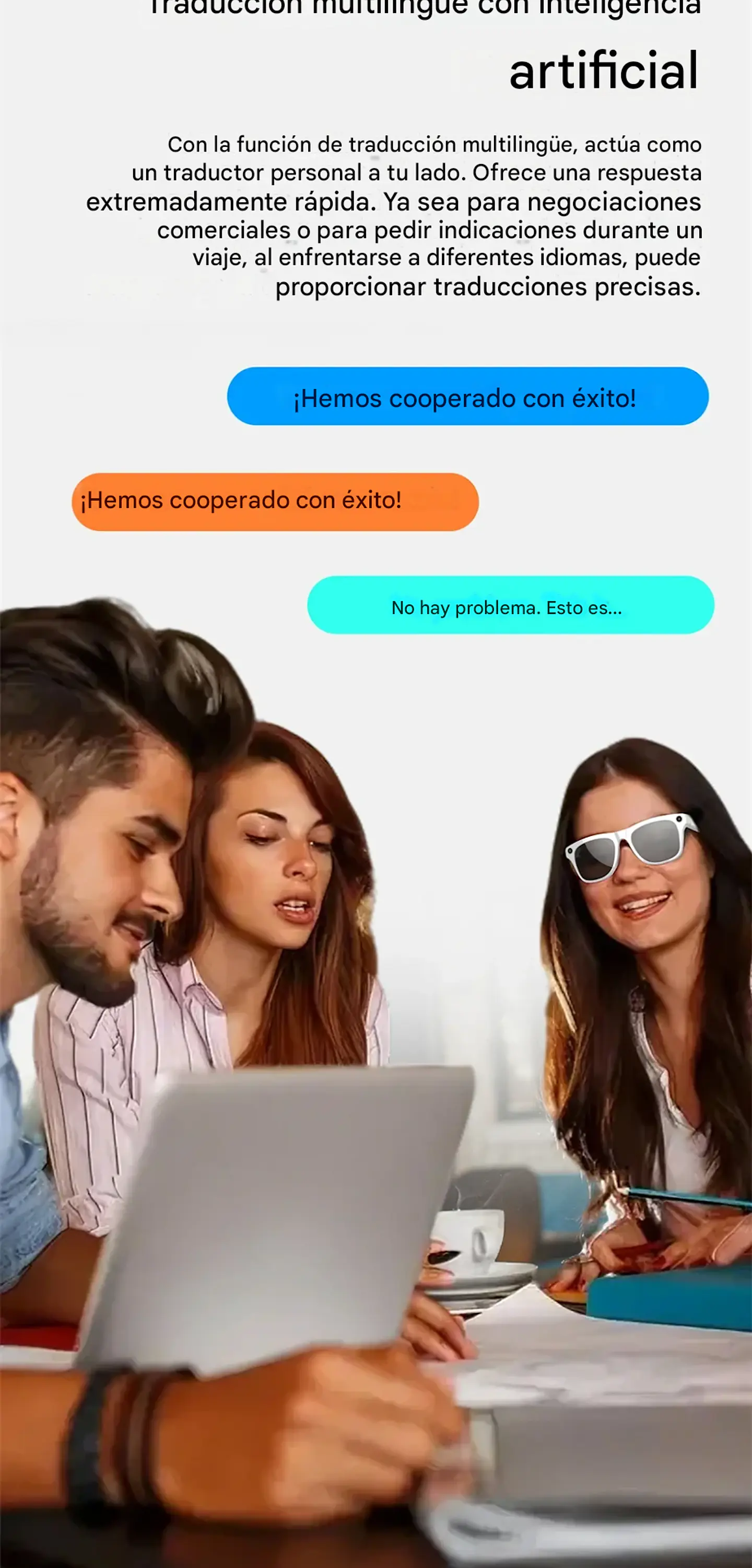 Gafas Inteligentes 8K HD · Cámara 100MP · ChatGPT · Llamadas Bluetooth 11