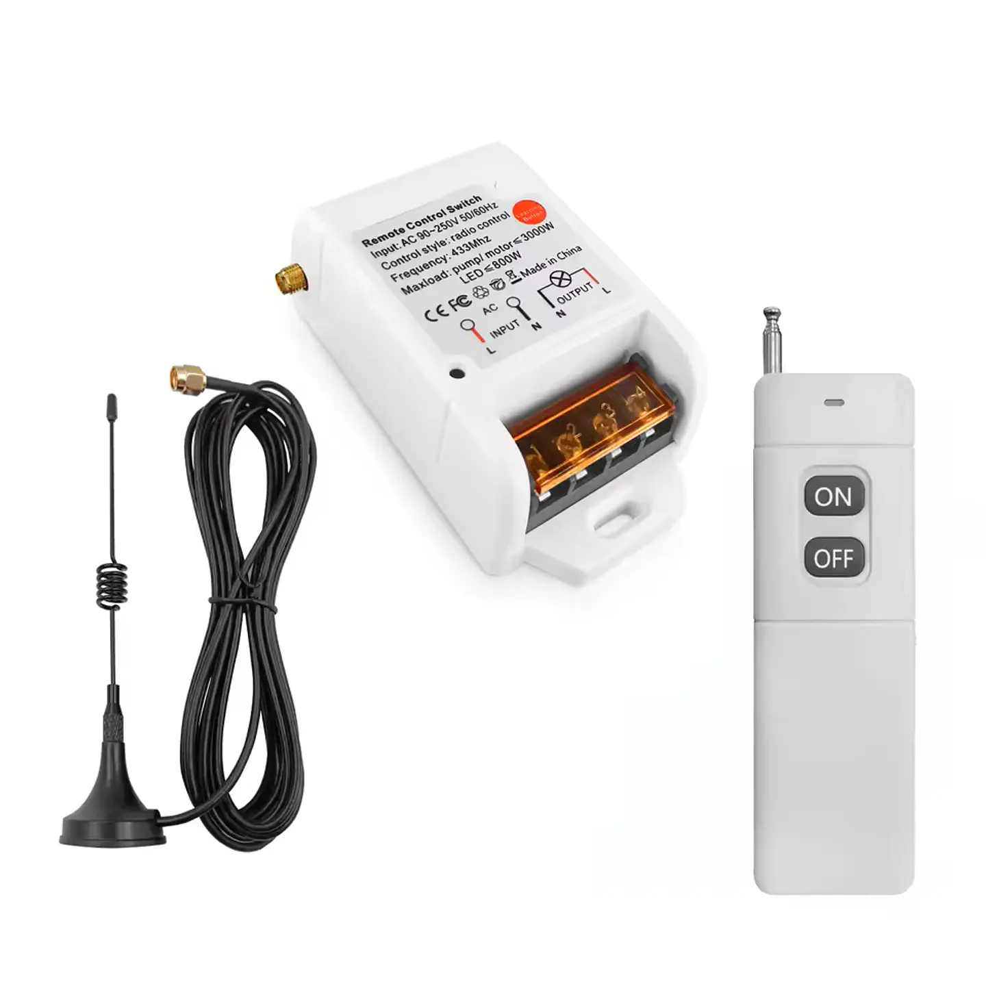 Interruptor remoto inalámbrico 220V para bomba de agua 1