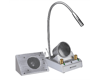 Intercomunicador de Ventanilla 5W Sistema de Interfono Doble Vía para Restaurantes, Bancos, Oficinas y Clínicas