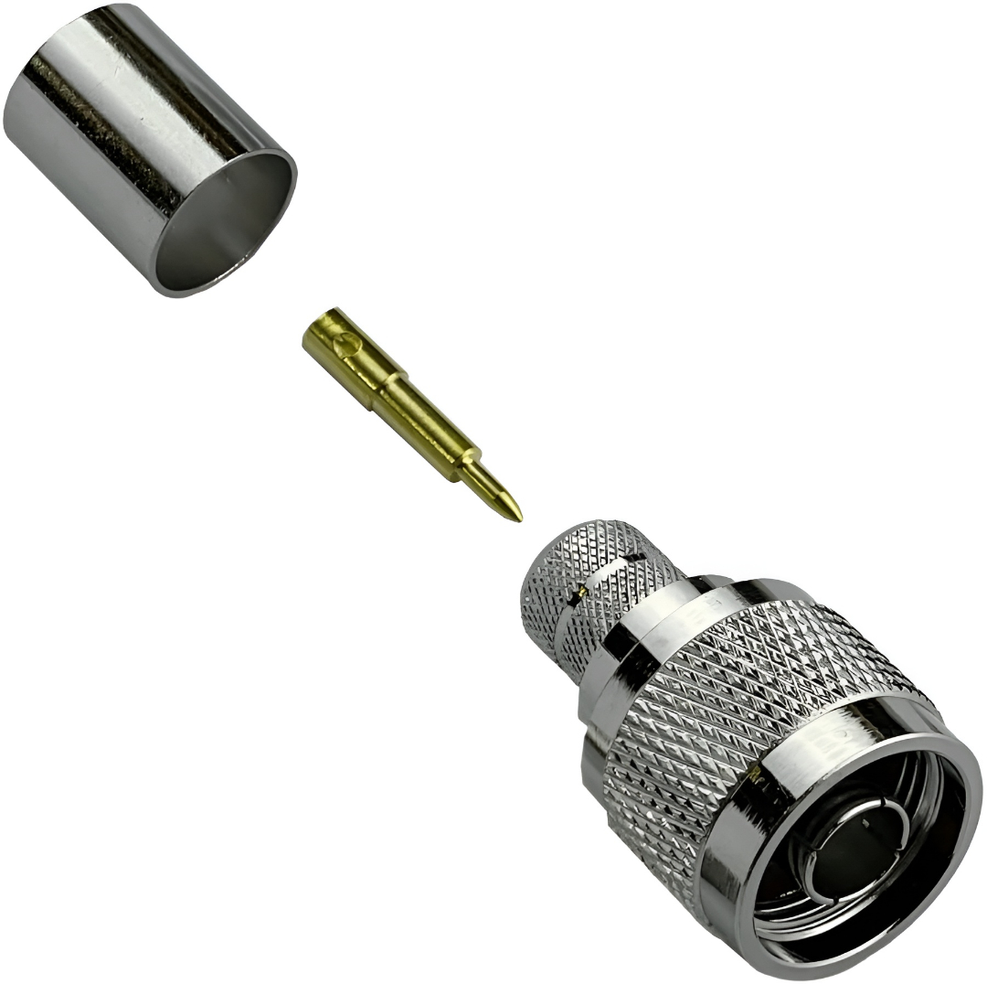 Conector N Macho para LMR-400 (Crimp)
