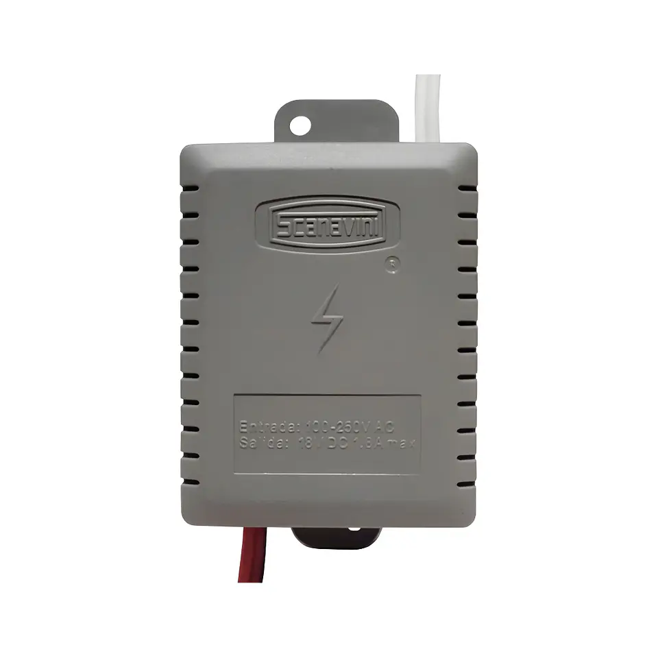 Transformador 18V DC 1.8A para Cerraduras Eléctricas de Sobreponer | Fuente de Poder 100-250V AC 1
