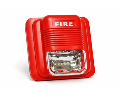 Sirena Estroboscópica de Alarma Contra Incendios 12V 100dB – Luz Flash y Bocina de Seguridad