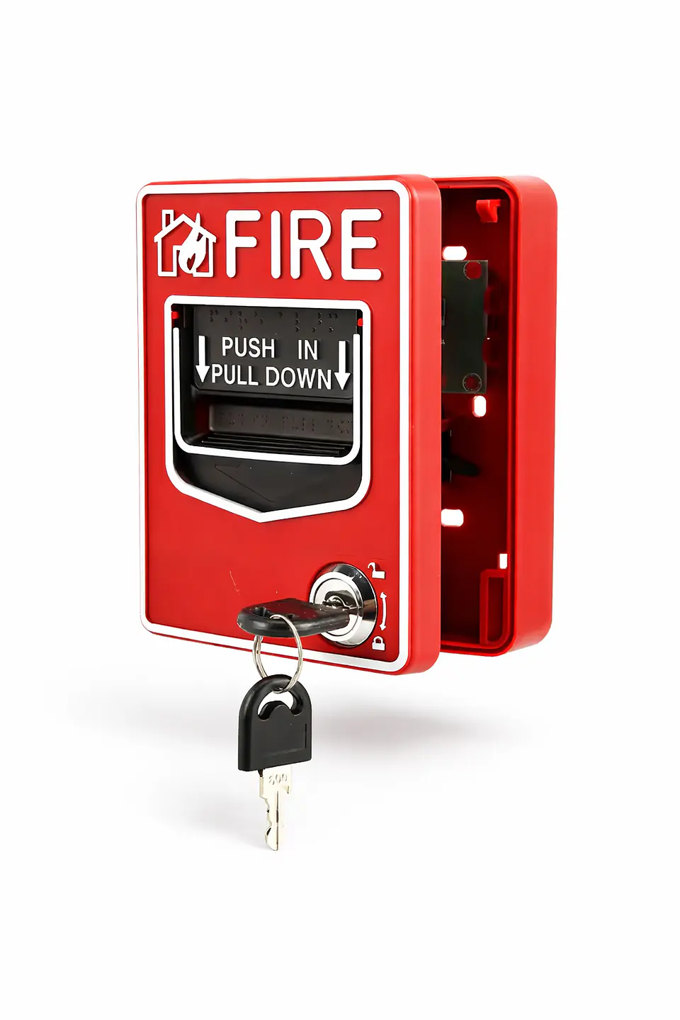 Palanca de Alarma Contra Incendios Manual 9-28V CC Reiniciable | Punto de Llamada de Emergencia Comercial 1