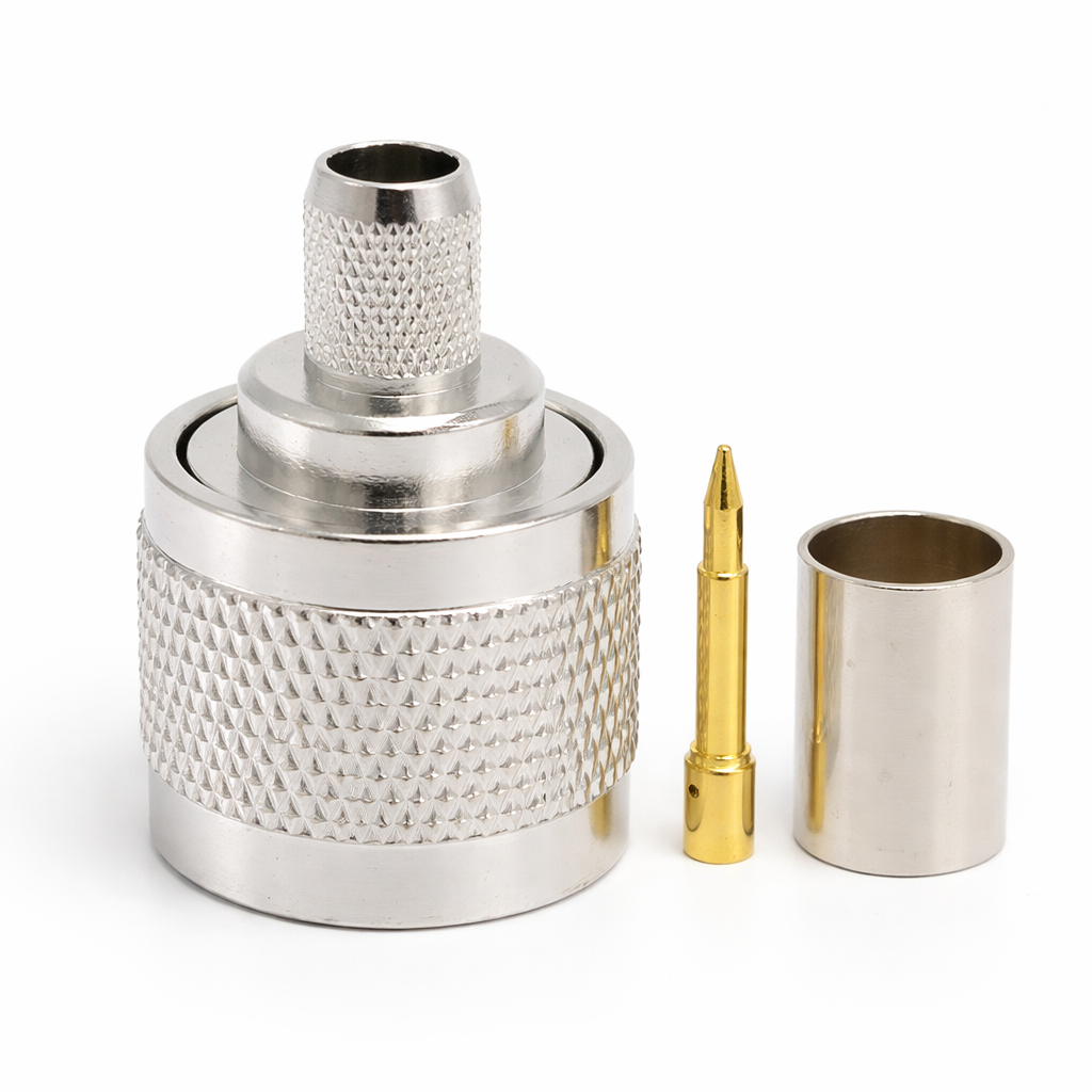 Conector Tipo N Macho L16 para Cable LMR300 5D-FB RG6 – RF 50 Ohm ATXD