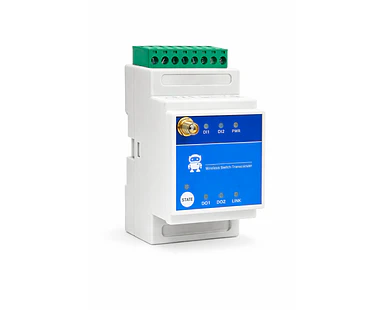Módulo Relé RF Inalámbrico LoRa 2 Canales – Control Remoto Industrial hasta 7Km RS485 DIN Rail