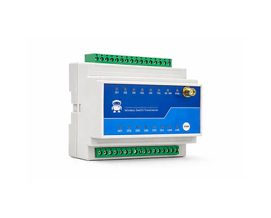 Módulo Relé RF Inalámbrico LoRa 8 Canales – Control Remoto Industrial hasta 7Km RS485 DIN Rail
