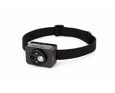 Cámara Deportiva HD 1080p Montada en la Cabeza con Luz LED | Grabadora Vlog Antivibración para Ciclismo y Outdoor