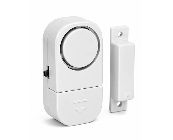 Alarma Magnética para Puertas y Ventanas 90dB Autónoma con Sensor Magnético – Seguridad Hogar Oficina