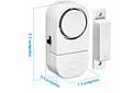 Alarma Magnética para Puertas y Ventanas 90dB Autónoma con Sensor Magnético – Seguridad Hogar Oficina