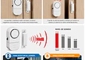 Alarma Magnética para Puertas y Ventanas 90dB Autónoma con Sensor Magnético – Seguridad Hogar Oficina