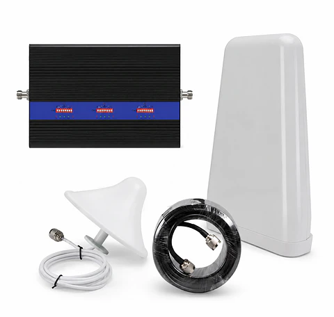Repetidor de Señal Celular Tribanda 80dB 850/1900/700 MHz Lintratek | Amplificador 3G 4G para Claro, Entel y Movistar