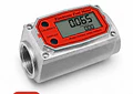 Medidor de Flujo de Turbina Digital LCD Alta Precisión para Combustible, Agua y Aceite 1