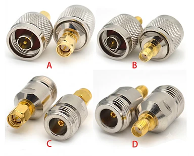 Adaptador Conector SMA a N Macho/Hembra de Cobre | Convertidor RF