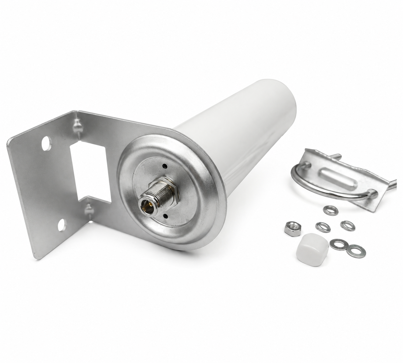 Antena Omnidireccional Exterior 10 dBi 698-2700 MHz | Antena 4G LTE Alta Ganancia con Conector N Hembra