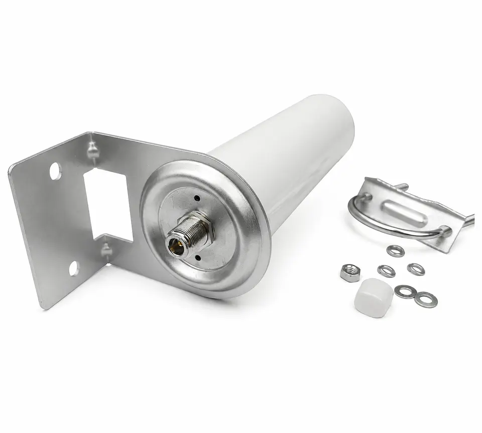 Antena Omnidireccional Exterior 10 dBi 698-2700 MHz | Antena 4G LTE Alta Ganancia con Conector N Hembra 1