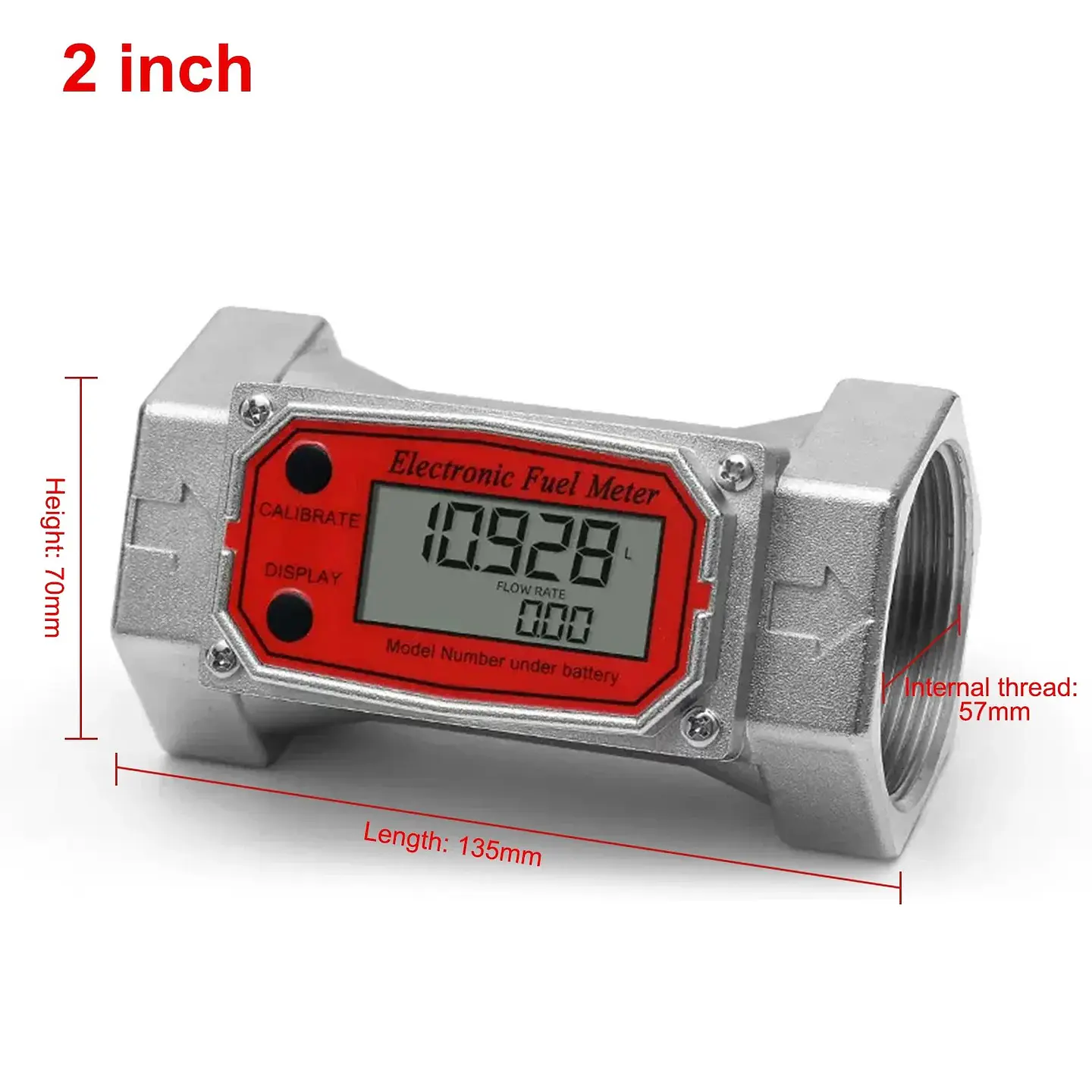 Medidor de flujo de turbina digital para líquidos 3