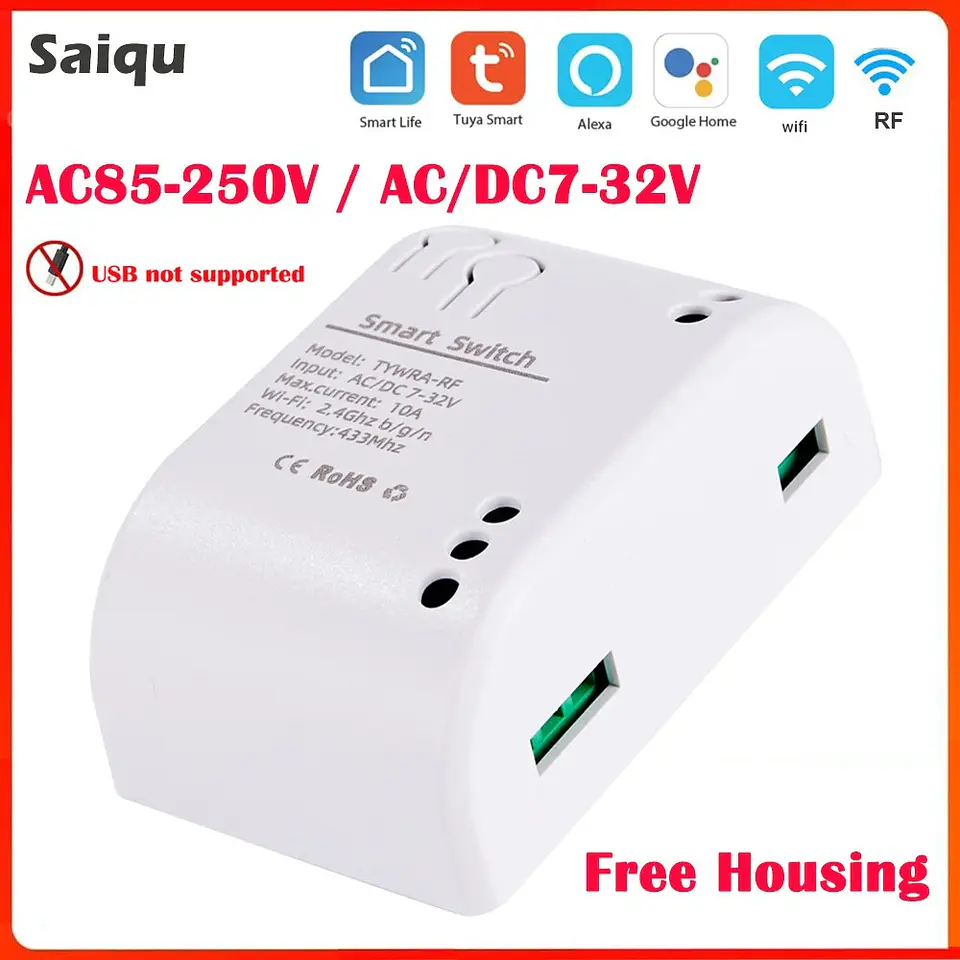 Interruptor inteligente Wifi 10A control remoto 1
