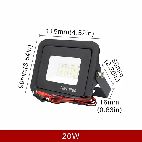 Luz de Inundación LED 12V para Exteriores
