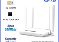 Router WiFi 4G LTE 300Mbps para 32 Dispositivos