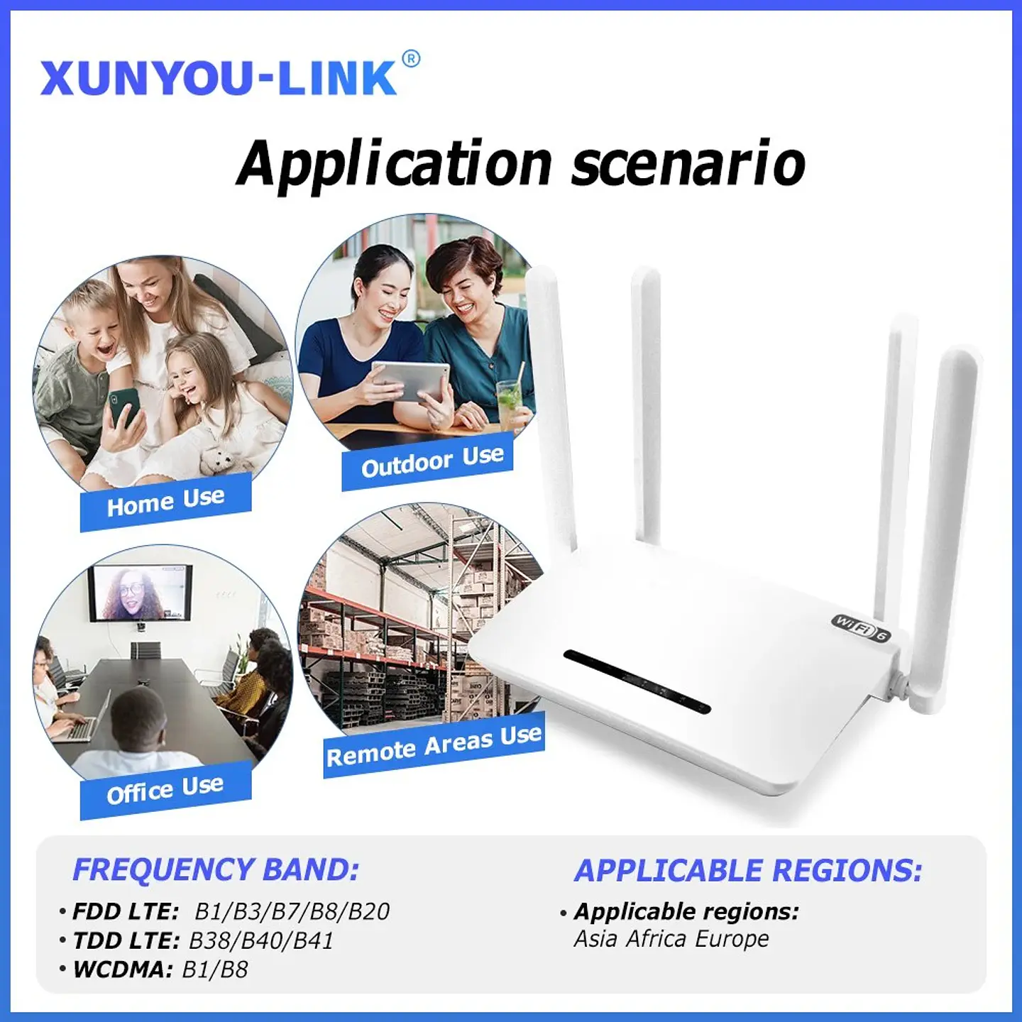Router WiFi 4G LTE 300Mbps para 32 Dispositivos 5