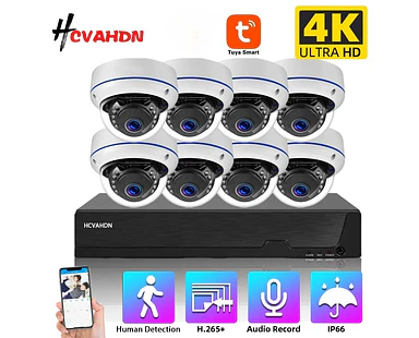 Kit de cámaras de seguridad POE 4K 8MP