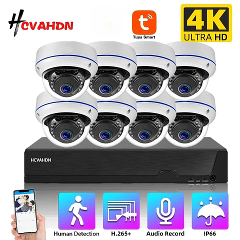 Kit de cámaras de seguridad POE 4K 8MP