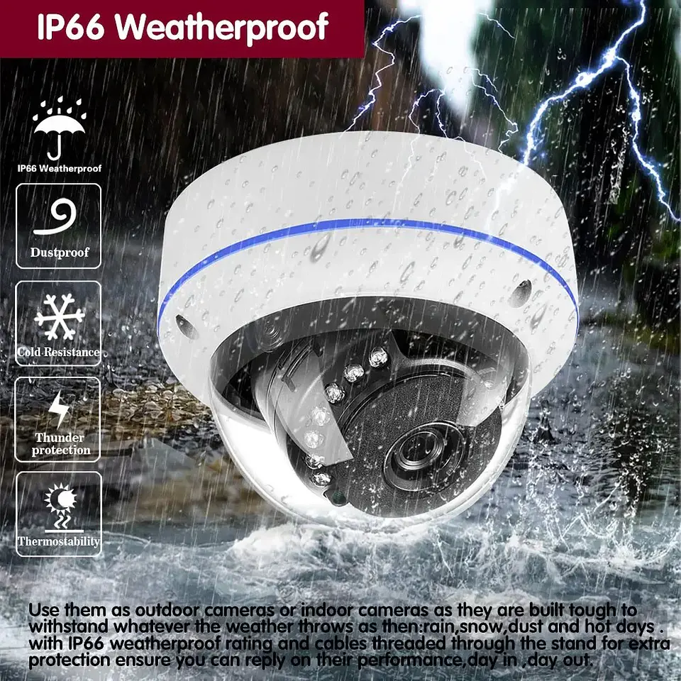 Kit de cámaras de seguridad POE 4K 8MP 4