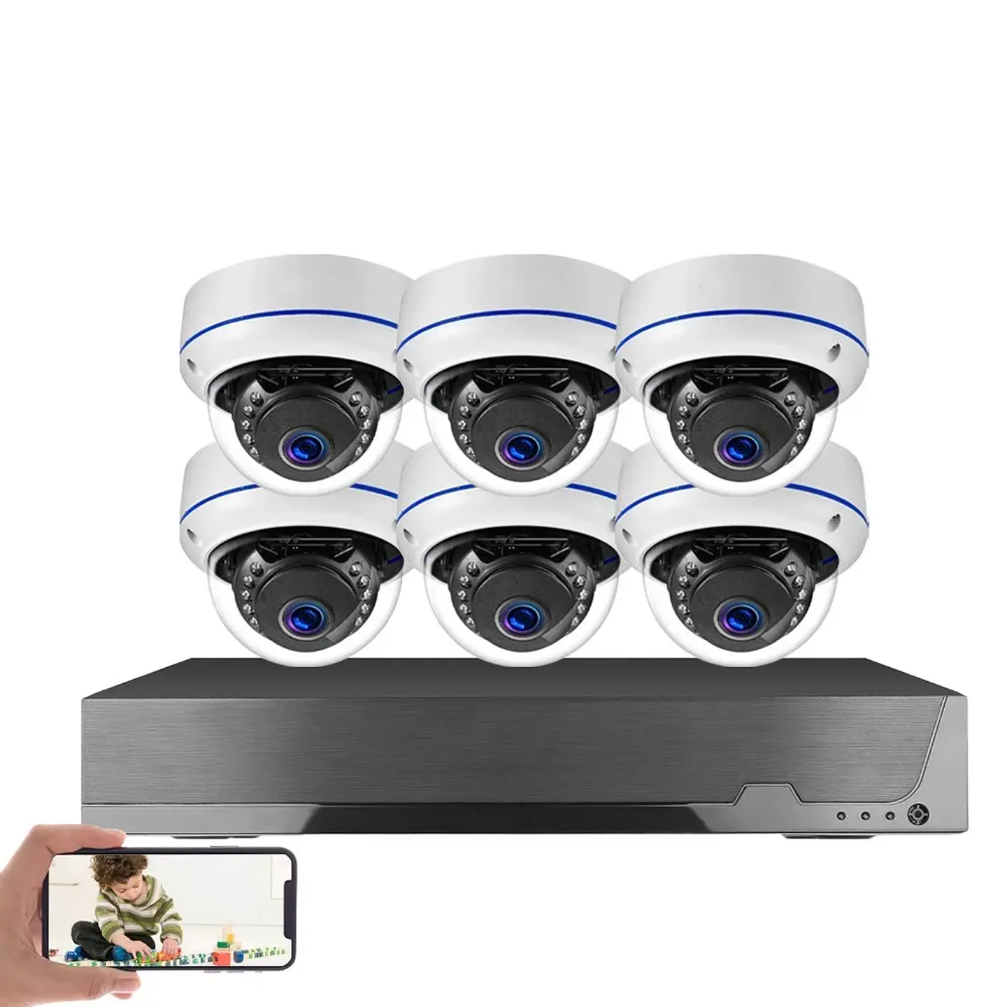 Kit de cámaras de seguridad POE 4K 8MP 9