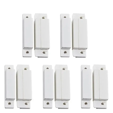 Sensor Magnético Puerta y Ventana Alámbrico - Pack 5 Unidades