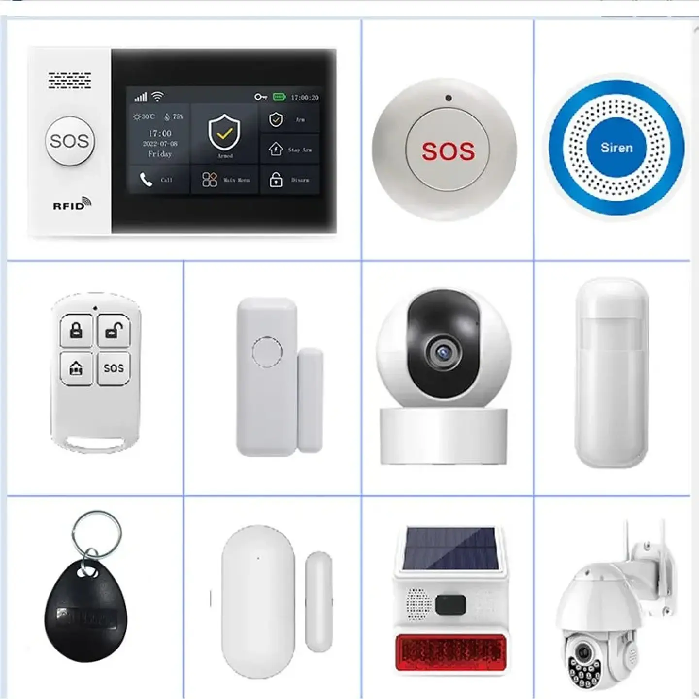 Sistema de Alarma 4G + WiFi Tuya PGST PG-107 Inalámbrico con App y Alexa 14