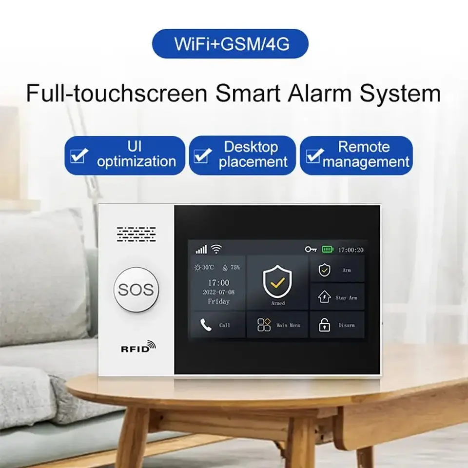 Sistema de Alarma 4G + WiFi Tuya PGST PG-107 Inalámbrico con App y Alexa 2