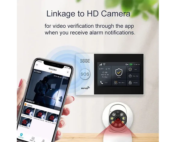 Sistema de Alarma 4G + WiFi Tuya PGST PG-107 Inalámbrico con App y Alexa