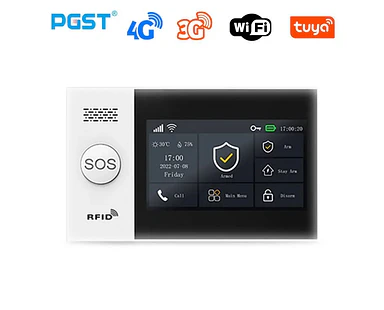 Sistema de Alarma 4G + WiFi Tuya PGST PG-107 Inalámbrico con App y Alexa