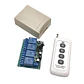 Interruptor de Control Remoto Inalámbrico 4 Canales RF 433MHz AC 85-256V 10A - Miniatura 9
