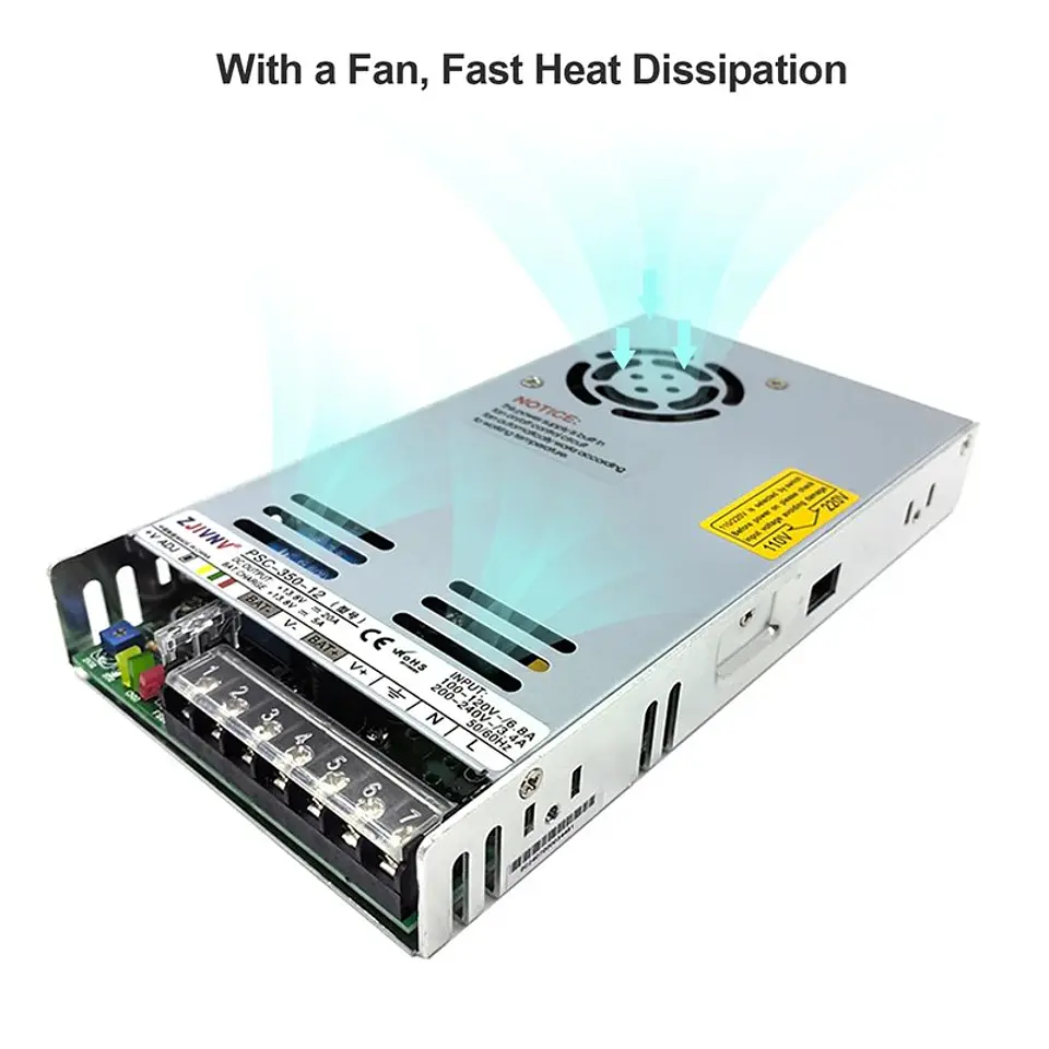 Fuente de alimentación conmutada 350W 12V 24V 3