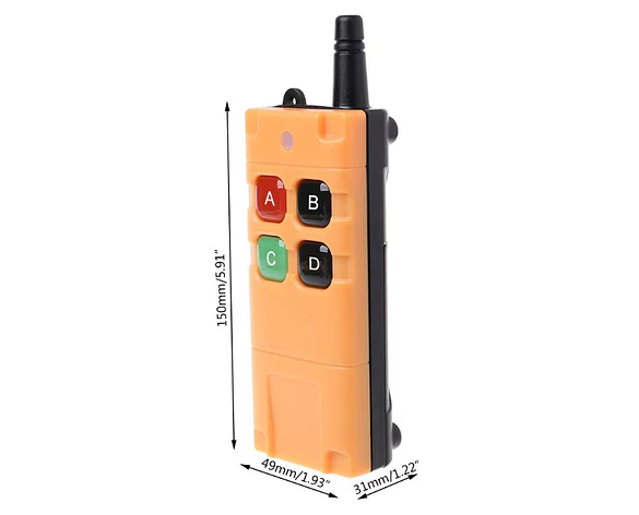 Interruptor remoto inalámbrico 4CH 433MHz