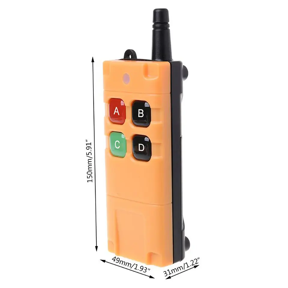 Interruptor remoto inalámbrico 4CH 433MHz 8