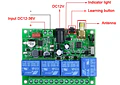 Interruptor remoto inalámbrico 4CH 433MHz
