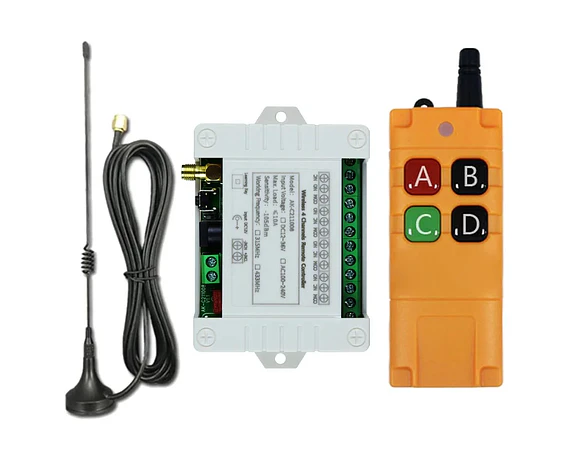 Interruptor remoto inalámbrico 4CH 433MHz