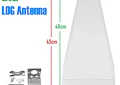 Antena Panel Direccional 600MHz a 4000MHz