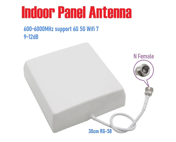 Antena Panel Direccional 600MHz a 4000MHz