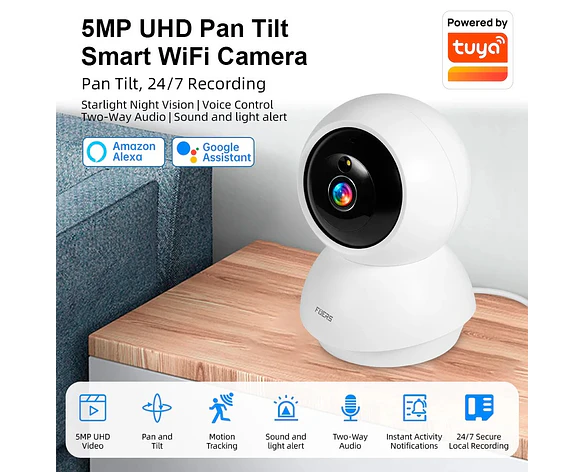 Cámara WiFi 5MP para Vigilancia Interior