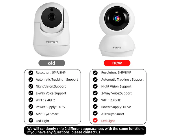 Cámara WiFi 5MP para Vigilancia Interior