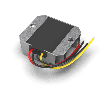 Convertidor de voltaje de 12VDC a 15VDC potente y resistente al agua aluminio hasta 75W