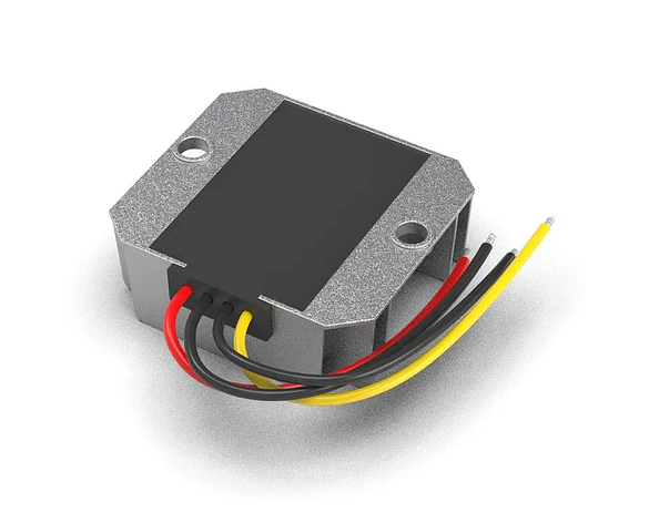 Convertidor de voltaje de 12VDC a 15VDC potente y resistente al agua aluminio hasta 75W