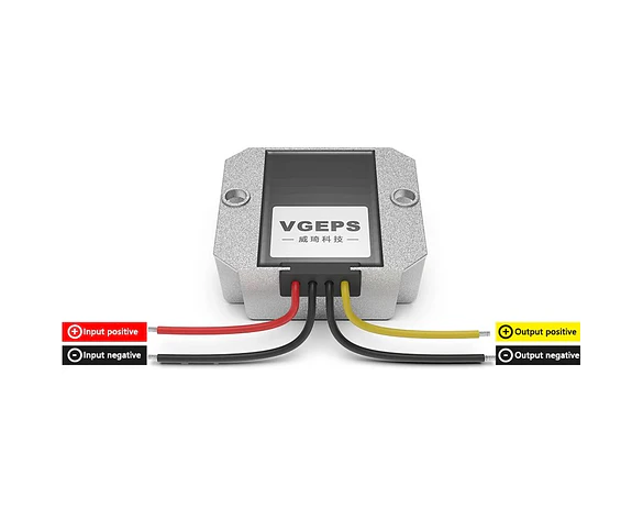 Convertidor de voltaje de 12VDC a 15VDC potente y resistente al agua aluminio hasta 75W