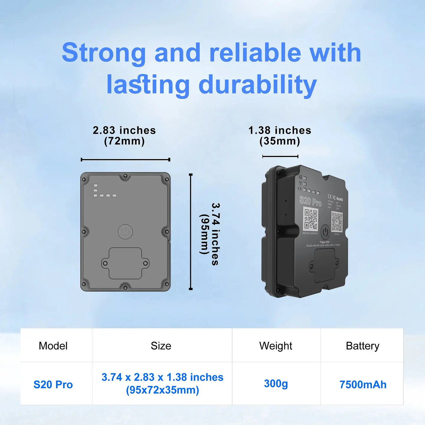 Rastreador GPS 4G WanWayTech S20 Pro - Batería 7500mAh, Tiempo Real e Historial 5