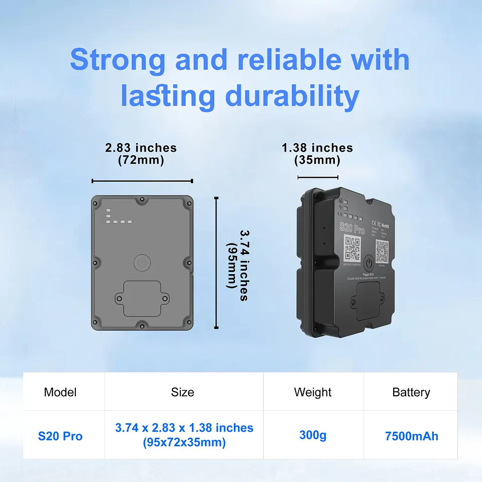 Rastreador GPS 4G WanWayTech S20 Pro - Batería 7500mAh, Tiempo Real e Historial 5