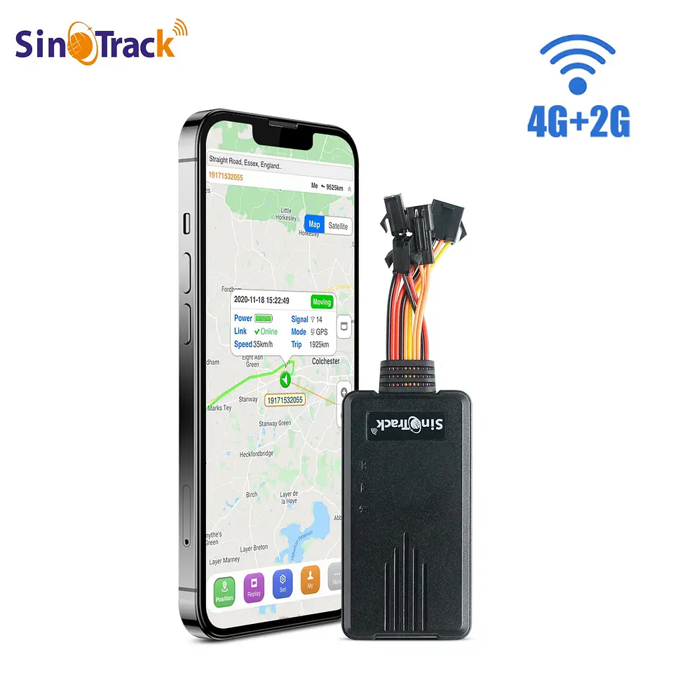Rastreador GPS 4G SinoTrack ST-906L - Corte de Combustible/Energía y App Gratis 1