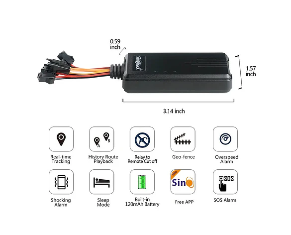 Rastreador GPS 4G SinoTrack ST-906L - Corte de Combustible/Energía y App Gratis